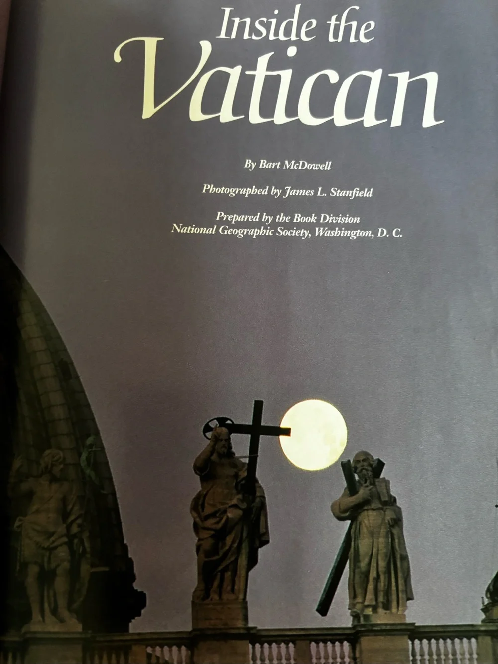 National Geographic Inside the Vatican Hardcover 1991